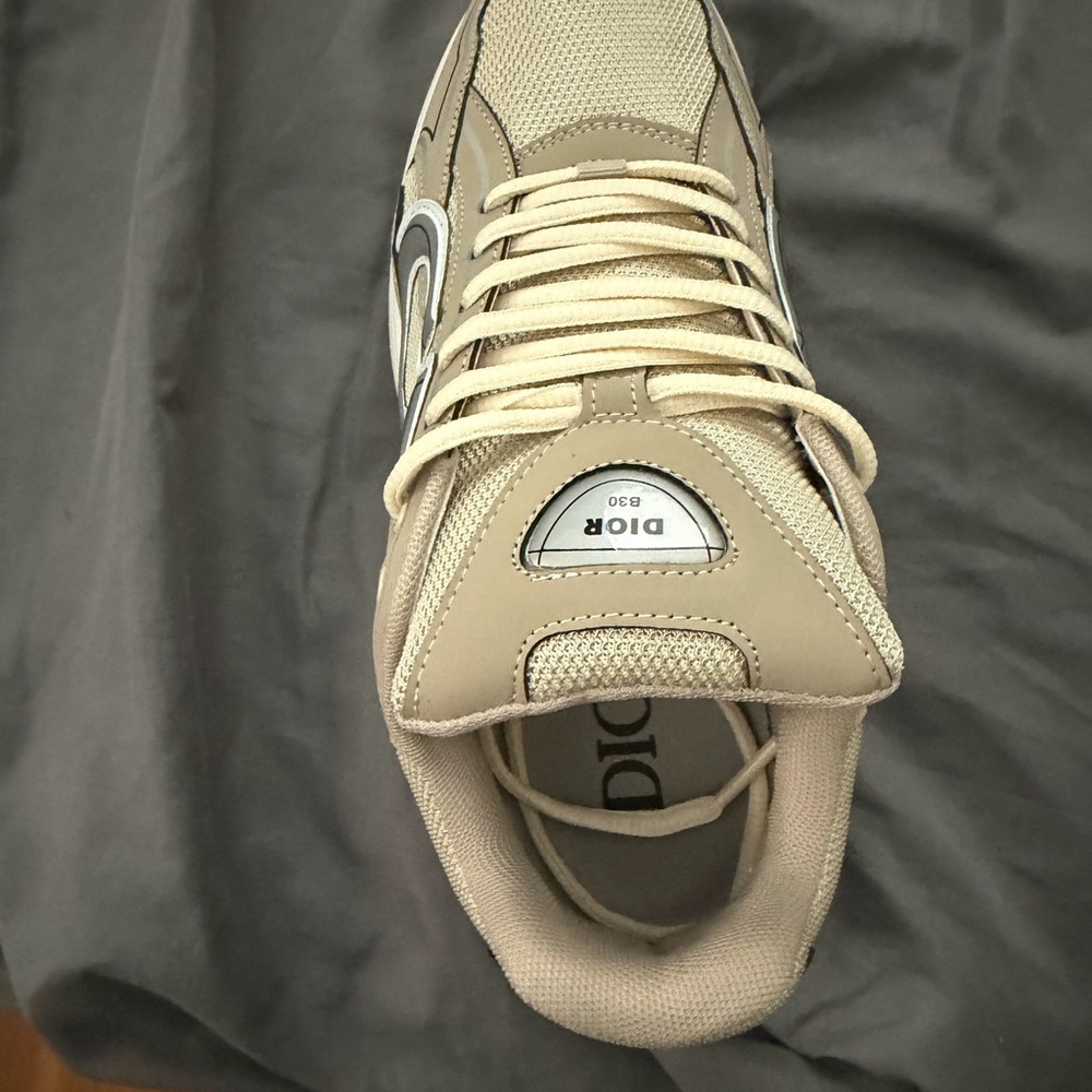 Dior Taupe and Cream Sneakers